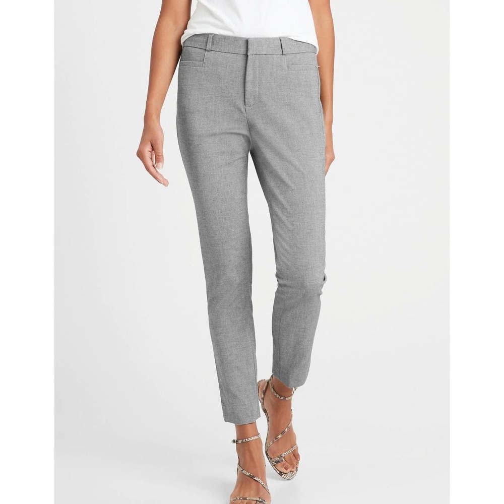 Banana Republic Womens Gray Sloan Ankle Dress Pants Size 8 Business Casual